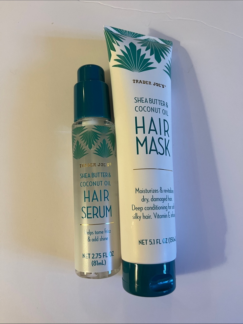 Trader Joe’s Shea Butter & Coconut Oil Hair Serum & Hair Mask Set New